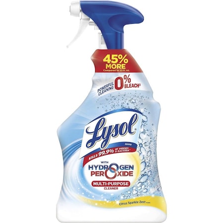 Lysol Cleaner, Hydrogen Peroxide, Citrus, 32 oz, N/A RAC89289